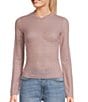 Color:Toad Stool - Image 1 - Long Sleeve Lace Mock Neck Top