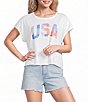 Originality Patchwork USA Short Sleeve Tee - Image 1