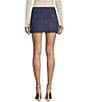 Originality Pull On A-Line Mini Skort, Color:Parisian Night - Image 2