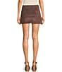 Originality Pull On A-Line Mini Skort, Color:Brown - Image 2