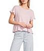 Originality Short Sleeve Double Ruffle Tee - Image 5