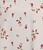 Color:Beige - Image 3 - Sleeveless Mini Floral Print Elastic Back Dress