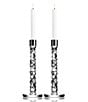 Color:Silver - Image 1 - Carat Stainless Steel Candlestick, Pair