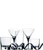 Color:Blue - Image 2 - Intermezzo Blue Drop Martini Glass, Pair