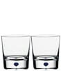 Color:Blue - Image 1 - Intermezzo Blue Old Fashioned Whiskey Glass, Pair