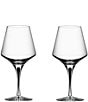 Orrefors Metropol Black Crystal Red Wine Glass, Pair, Color:Clear - Image 1