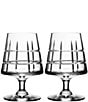 Color:Clear - Image 1 - Street Crystal Cognac Glass, Set of 2