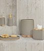 Color:Grey - Image 4 - Colwell Collection Faux-Concrete Resin and Wood Tumbler