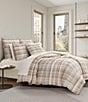 Oscar/Oliver Pascal Mini-Plaid Reversible Comforter Mini Set, Color:Cinnamon - Image 1