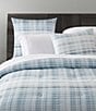 Oscar/Oliver Pascal Mini-Plaid Reversible Comforter Mini Set, Color:Blue - Image 2
