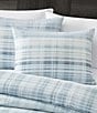 Oscar/Oliver Pascal Mini-Plaid Reversible Comforter Mini Set, Color:Blue - Image 3