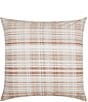 Oscar/Oliver Pascal Mini Plaid Reversible Euro Sham, Color:Cinnamon - Image 1