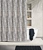 Color:Navy - Image 1 - Raphia Shower Curtain