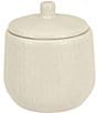 Color:Cream - Image 1 - Stefano Collection Stoneware Cotton Storage Jar with Lid