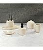 Color:Cream - Image 2 - Stefano Collection Stoneware Cotton Storage Jar with Lid