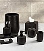 Oscar/Oliver Stefano Collection Stoneware Stefano Wastebasket, Color:Black - Image 2