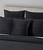 Color:Black - Image 3 - Valencia 20#double; Square Quilted Decorative Pillow