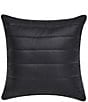 Color:Black - Image 1 - Varick 18#double; Square Quilted Decorative Pillow