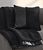 Oscar/Oliver Varick Boucle Throw, Color:Black - Image 2