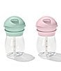 OXO Tot 9oz Transition Straw Cup 2-Pack Set, Color:Opal/Blossom - Image 2