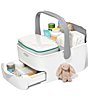 Color:White/Gray - Image 3 - Tot Diaper Caddy with Changing Mat