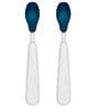 Color:Navy - Image 1 - Tot Feeding Spoon Set with Soft Silicone