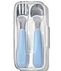 OXO Tot On-The-Go Fork & Spoon Set, Color:Dusk - Image 2