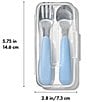 OXO Tot On-The-Go Fork & Spoon Set, Color:Dusk - Image 6
