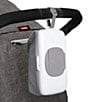 Color:Gray - Image 5 - Tot On-the-Go Wipes Hard Dispenser with Diaper Pouch