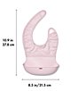OXO Tot Roll Up Bib 2-Pack, Color:Drizzle/Blossom - Image 4