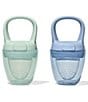 OXO Tot Silicone Self Feeder 2-Pack, Color:Opal/Dusk - Image 1