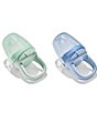 OXO Tot Silicone Self Feeder 2-Pack, Color:Opal/Dusk - Image 6