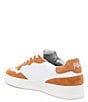 Color:Sunset/White - Image 3 - Bali Sunset Leather and Suede Lace-Up Sneakers