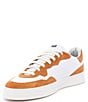 Color:Sunset/White - Image 4 - Bali Sunset Leather and Suede Lace-Up Sneakers