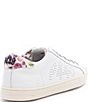 Color:Floral - Image 2 - John Floral Leather Lace-Up Sneakers