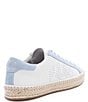 Color:Trend/Port - Image 2 - John Trend Leather Lace-Up Espadrille Sneakers