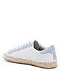 Color:Trend/Port - Image 3 - John Trend Leather Lace-Up Espadrille Sneakers