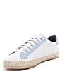 Color:Trend/Port - Image 4 - John Trend Leather Lace-Up Espadrille Sneakers
