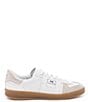 Color:Glitterfine - Image 2 - Monza Leather and Suede Lace-Up Sneakers