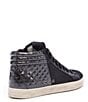 Color:Cheope - Image 2 - Skate Cheope Quilted Embossed Leather High-Top Zip Sneakers