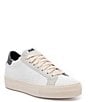 Color:Chalk - Image 1 - Thea Chalk Leather Platform Sneakers