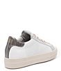Color:Chalk - Image 2 - Thea Chalk Leather Platform Sneakers