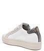 Color:Chalk - Image 3 - Thea Chalk Leather Platform Sneakers
