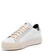 Color:Chalk - Image 4 - Thea Chalk Leather Platform Sneakers