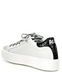 Color:White/Black - Image 3 - Thea Low Top Leather Lace Up Platform Sneakers