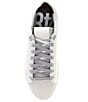 Color:White/Laser - Image 5 - Thea White Laser Low Top Leather Platform Sneakers
