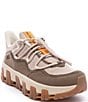 Color:Coffee - Image 1 - X Vibram Monalea Mixed Media Lace-Up Sneakers