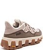 Color:Coffee - Image 2 - X Vibram Monalea Mixed Media Lace-Up Sneakers