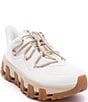 Color:White/Sand - Image 1 - X Vibram Monalea Mixed Media Lace-Up Sneakers