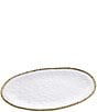 Color:White/Gold - Image 1 - Salerno Porcelain Large Oval Platter